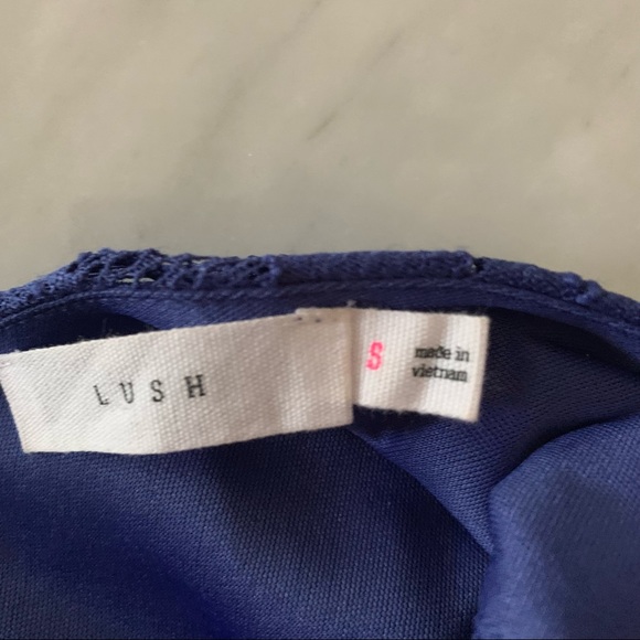 Lush | Blue Lace Dress - Picture 7 of 8